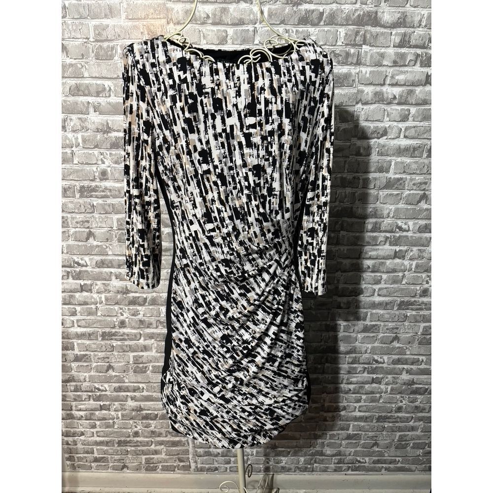 Ralph Lauren Boat Neck Geo‎ Print Dress